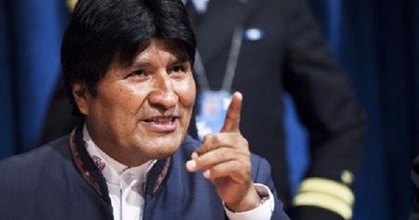 Bolivia's President Evo Morales at UN headquarters in New York, February 20, 2013.