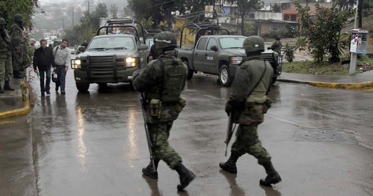 Members of the Mexican military in Xalapa, Veracruz. FILE