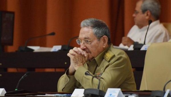 Cuban President Raul Castro at the country's National Assembly on July 14, 2017