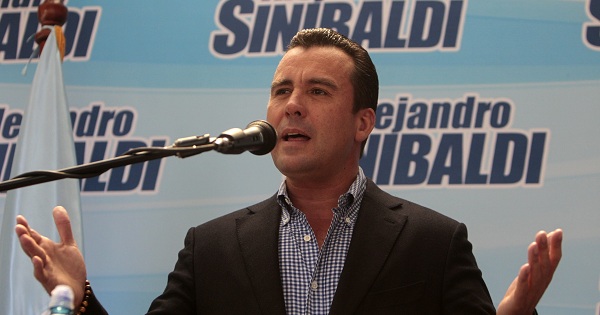 Guatemala's former Minister of Communications, Alejandro Sinibaldi, resigned from the presidential candidacy in Guatemala City, Guatemala, on April 19, 2015.