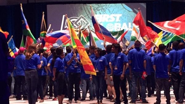 The First Global Challenge, an international robotics competition, takes place in Washington, D.C., June 16, 2017. 