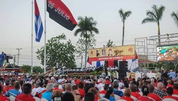 Celebrations in Pinar de Rio, Cuba, July 26, 2017.