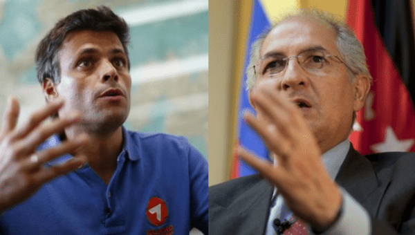 Venezuela right-wing opposition leaders Leopoldo Lopez and Antonio Ledezma.