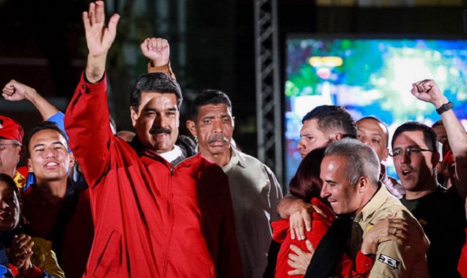 President Maduro celebrates the results of the National Constituent Assembly.