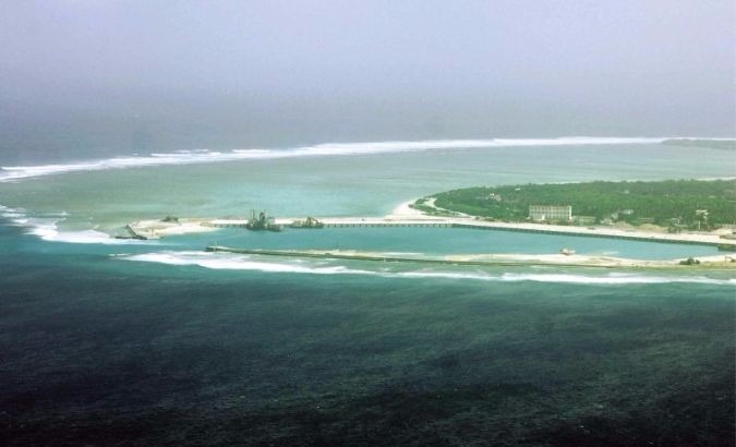 A view of the Paracels Islands in the disputed South China Sea.