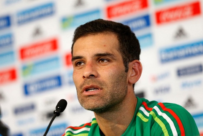 Rafael Marquez attends a news conference in Mexico City, Mexico, May 24, 2016