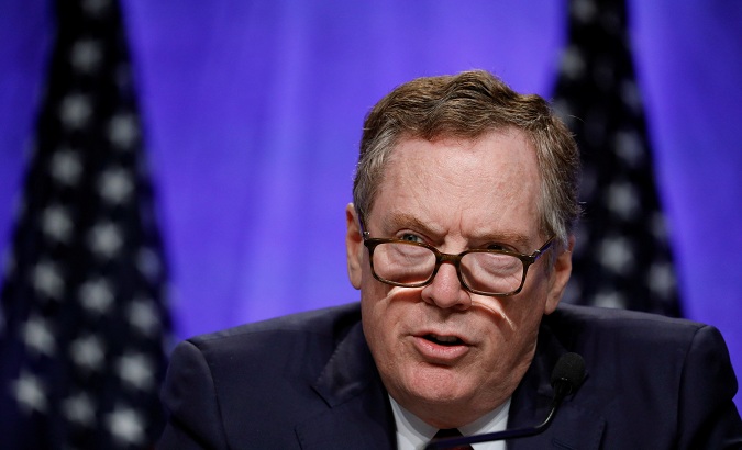 U.S. trade representative Robert Lighthizer speaks at a news conference in Washington, D.C., Aug. 16, 2017.