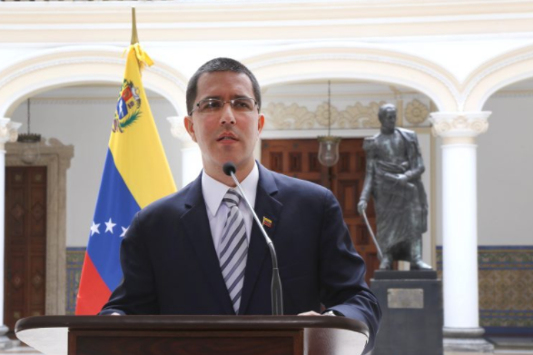 The Venezuelan Foreign Minister Jorge Arreaza