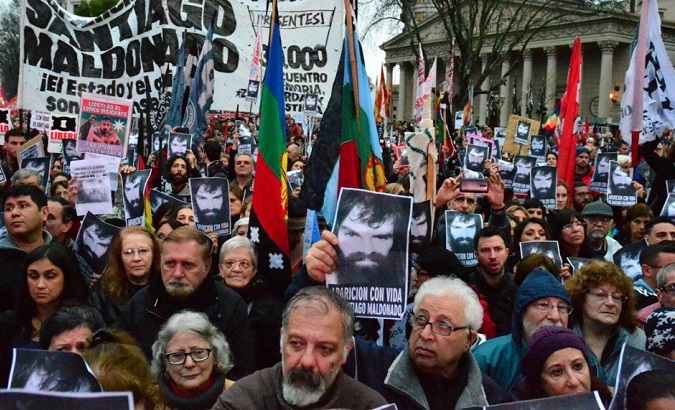 Thousands join the relatives of Santiago Maldonado to demand his immediate return.