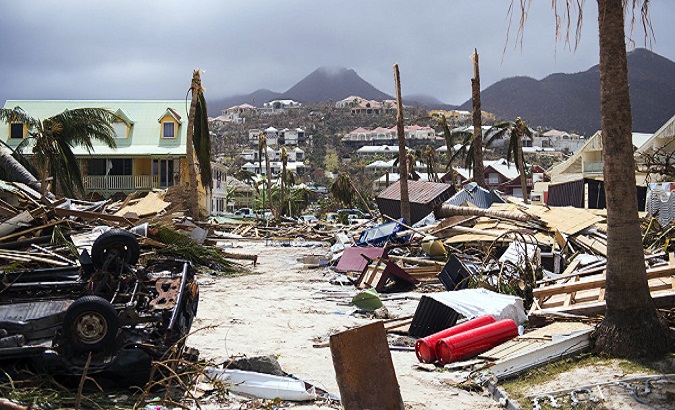 The destruction caused by Irma on the Dutch side of Saint Martin.