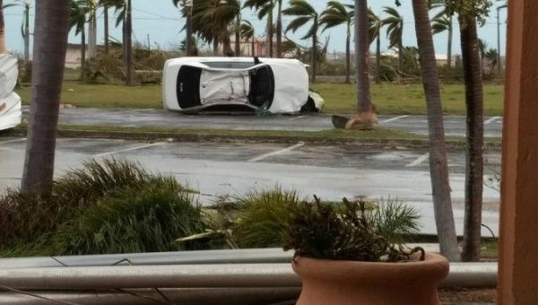 Hurricane Irma caused extensive damage to the Caribbean island of Barbuda.