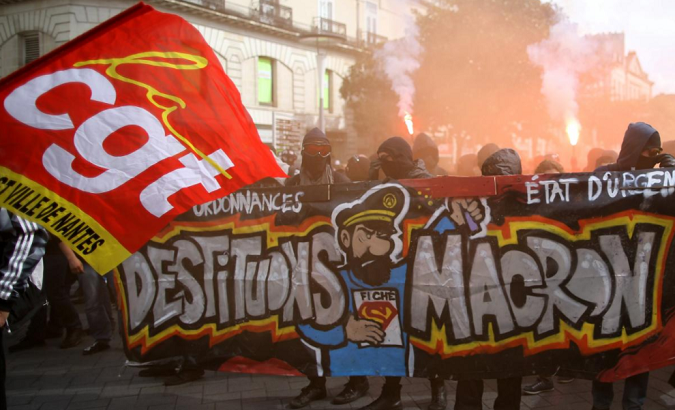 France: Workers Protest Macron's Labor Reforms