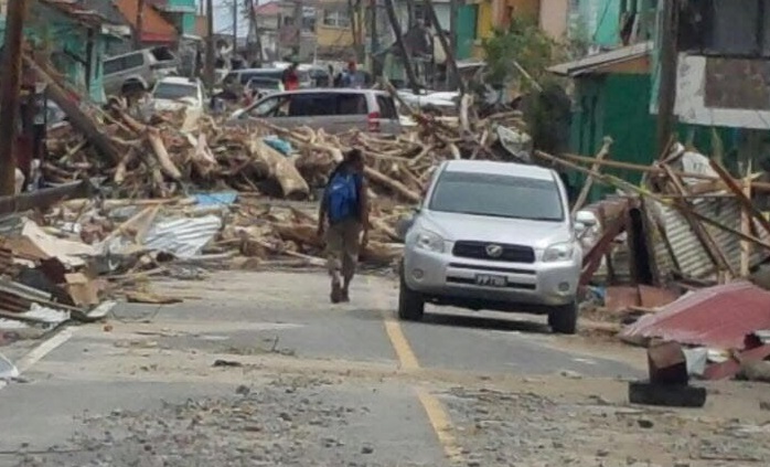 One of the areas of Dominica shown in the aftermath of Hurricane Maria.
