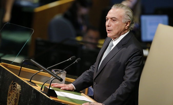 New Graft Charges Against Temer Sent to Brazil's Congress