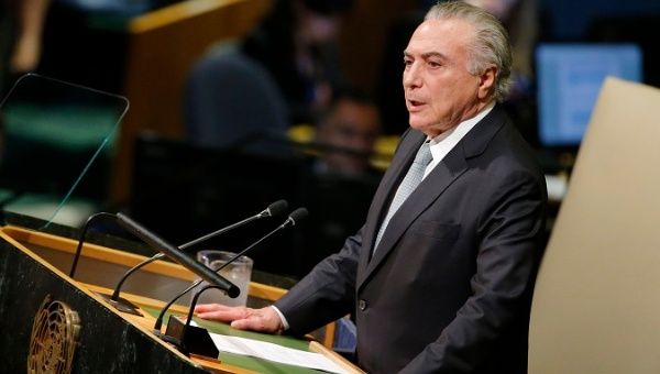 New Graft Charges Against President Temer Sent to Brazil's Congress