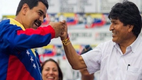 Venezuela President Nicolas Maduro and Bolivia President Evo Morales.