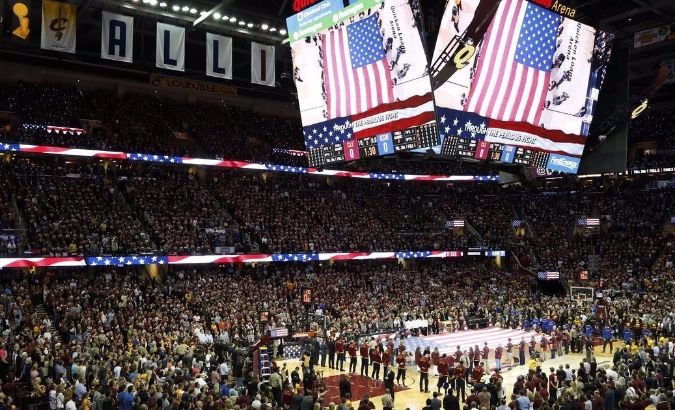 The original intent of the NBA's rule was to dissuade players from shooting or warming up when the anthem was being played.