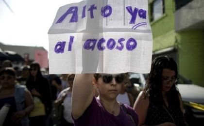Mexican women march against violence.