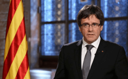 The Catalan president, Carles Puigdemont has accused the King of being a government mouthpiece