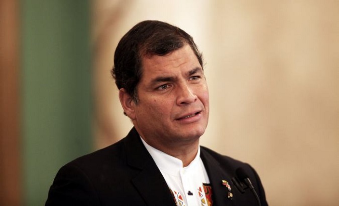 Former President of Ecuador, Rafael Correa.