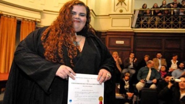 Uruguay's first trans lawyer and senator, Michelle Suarez.