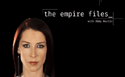 Abby Martin of teleSUR's Empire Files.