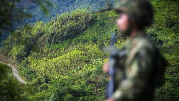 The killings occurred in the Nariño department, in the southwest of the country, as coca growers were protesting the forced eradication of their crops by the government.