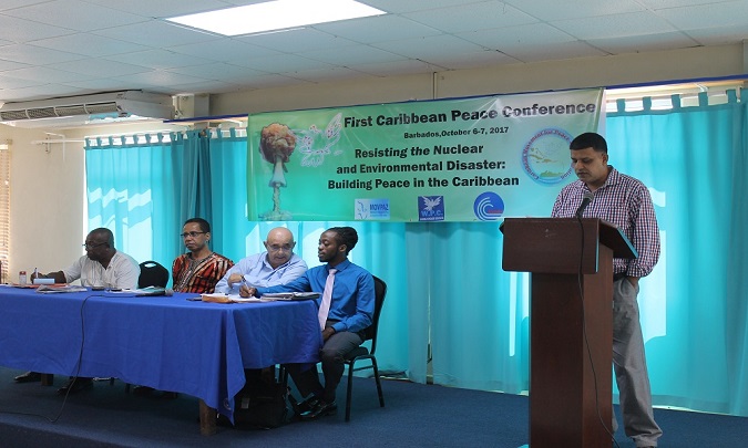 One of the panels at the Caribbean Peace Conference.
