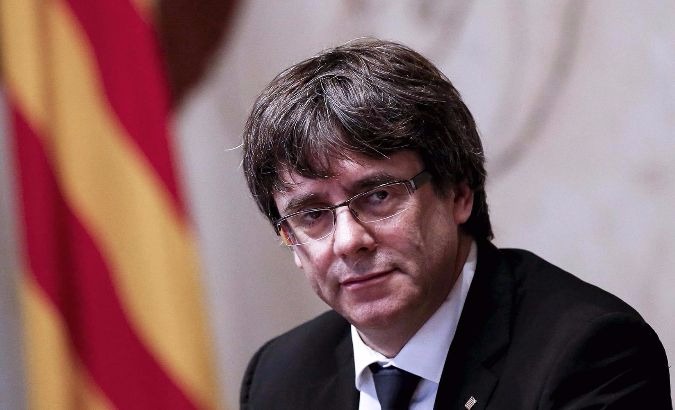 Catalan leader Carles Puigdemont renewed a call for dialogue with Spain.