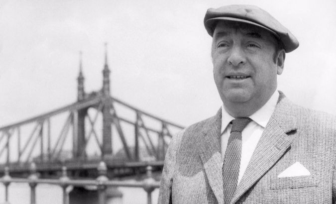 Chilean poet and Nobel Prize for Literature recipient, Pablo Neruda.