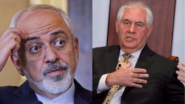 Iranian Foreign Minister Mohammad Javad Zarif (L) derided Rex Tillerson’s (R) commands as being dictated by Iran’s oil-rich arch-rival Saudi Arabia. 