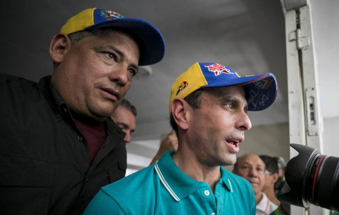 First Justice politician Henrique Capriles Radonski said he would no longer participate in the MUD opposition coalition Tuesday, blaming Democratic Action leader Ramos Allup for his decision to leave.
