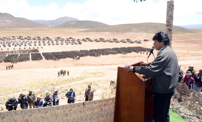 Evo Morales Celebrates Bolivian Military's 207th Anniversary