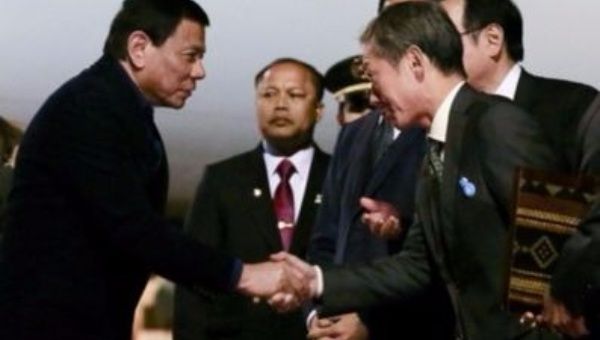 Philippine President Rodrigo Duterte arrives in Tokyo for a 2-day official visit.