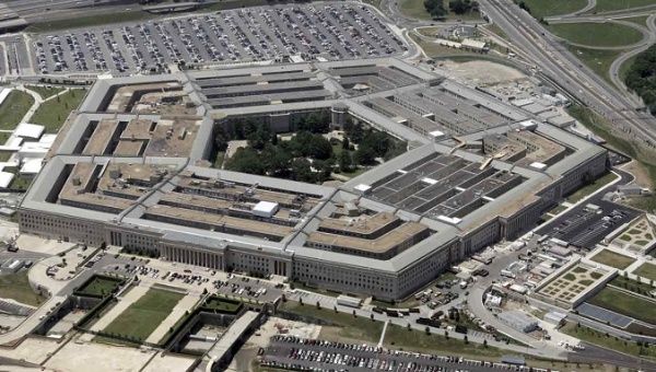 An aerial picture of the U.S. Department of Defense (the Pentagon).
