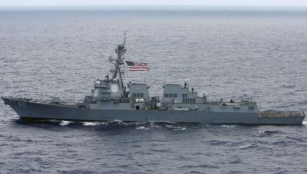 The U.S. Navy destroyer USS Chafee.