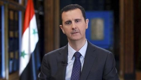 Syria's President Bashar al-Assad speaks during an interview with Venezuelan state television TeleSUR in Damascus, in this handout photograph distributed by Syria's national news agency SANA on September 26, 2013. 