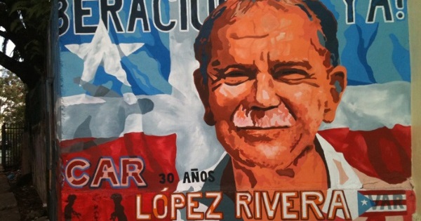 Mural of Puerto Rican independence leader Oscar López Rivera.
