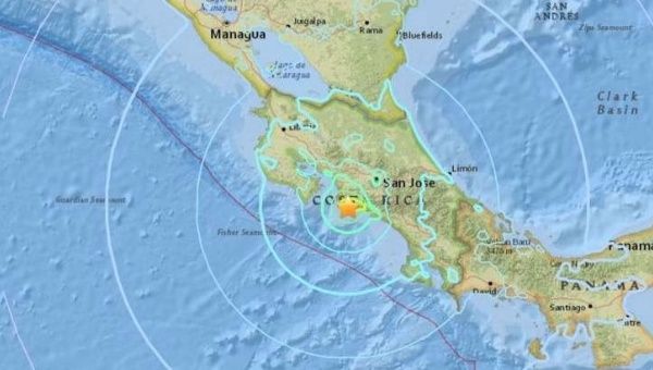 The quake was centered 69 kilometers southwest of San Jose.