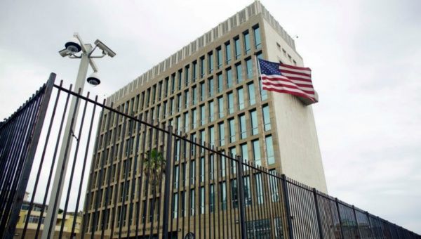 An exterior view of the U.S. Embassy is seen in Havana, Cuba, June 19, 2017. (FILE)