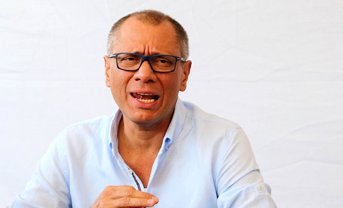 Vice President Jorge Glas has distanced himself from current President Lenin Moreno.