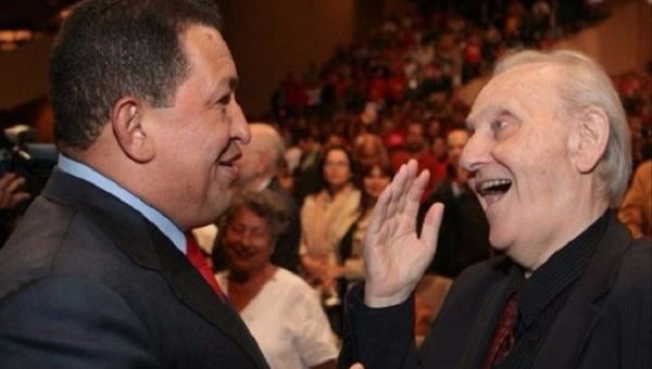 Hugo Chavez and István Mészaros.