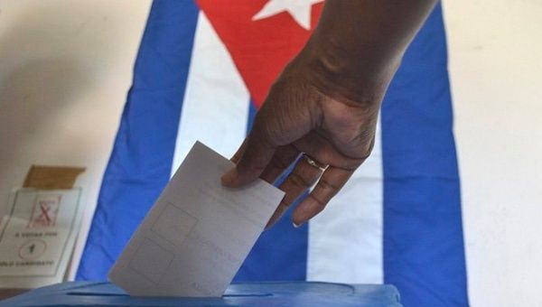 Cuban elections start in neighborhoods and are run by the Cuban people themselves.