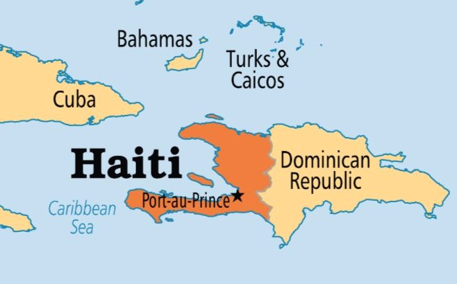 The two countries share the island of Hispaniola.