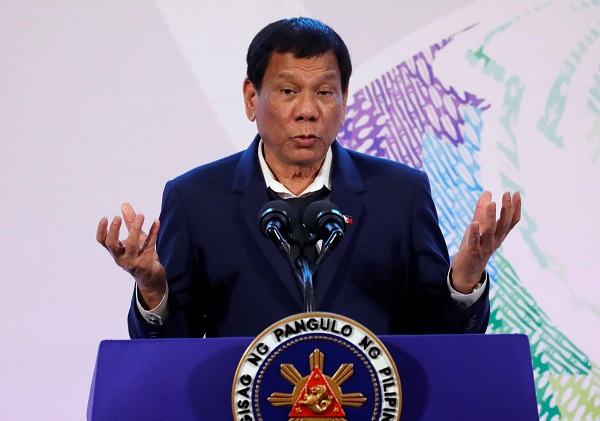 Philippines President Rodrigo Duterte, who stands accused of derailing the country's delicate peace process.