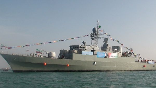 The Damavand destroyer, which formally entered service in Iran's Caspian sea fleet on March 9, 2015.