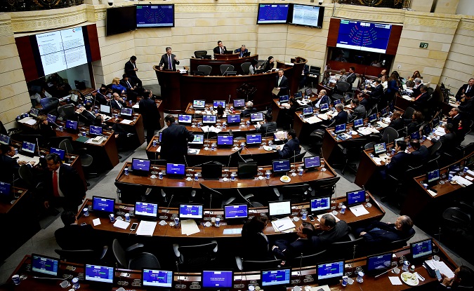 A view of Colombia's Senate on Nov. 26, 2016.