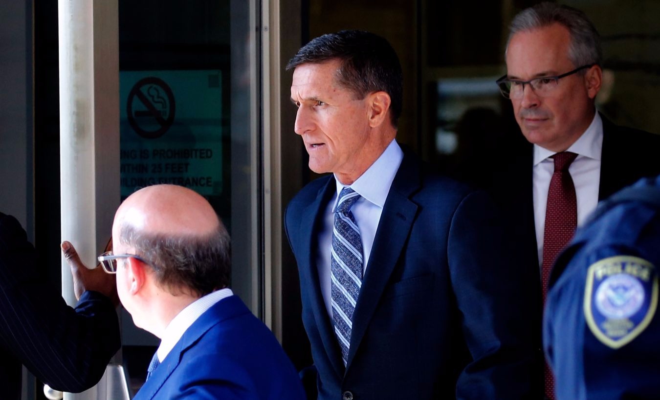 Former U.S. National Security Adviser Michael Flynn departs U.S. District Court, where he was expected to plead guilty to lying to the FBI about his contacts with Russia's ambassador to the United States, in Washington, U.S., December 1, 2017.