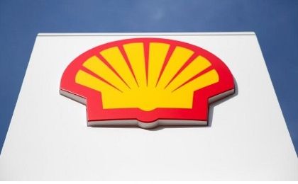 A logo for oil giant Shell on a garage forecourt in central London, in the United Kingdom. 