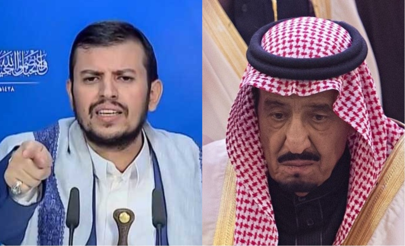 Ansarullah leader Sayyid Abdel-Malik Badreddin al-Houthi (L) and Saudi King Salman (R).